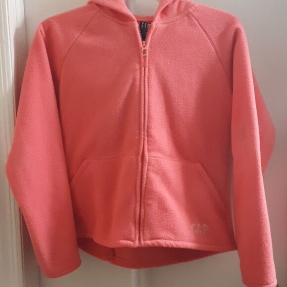 💫💫💫GAP CORAL PINK JR GIRL FLEECE HOODIE XXL - Picture 1 of 5